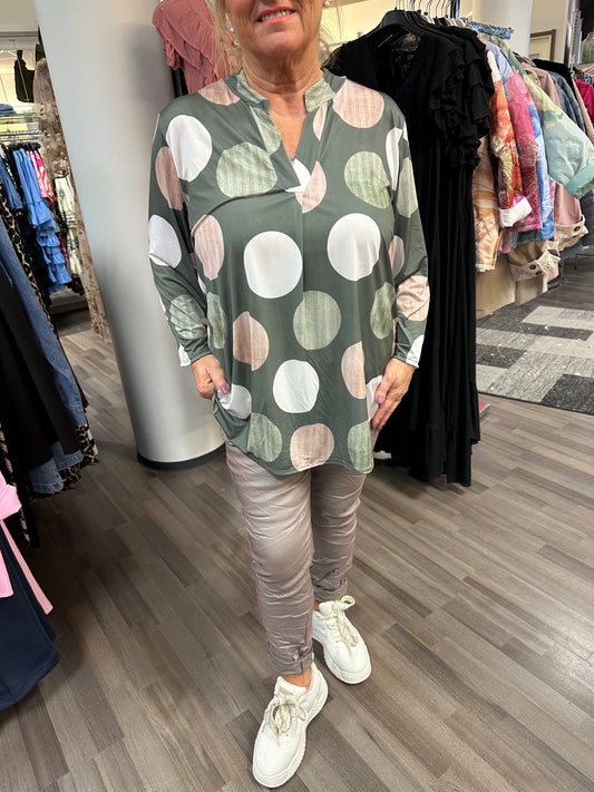 Super joustava tunika vihreä