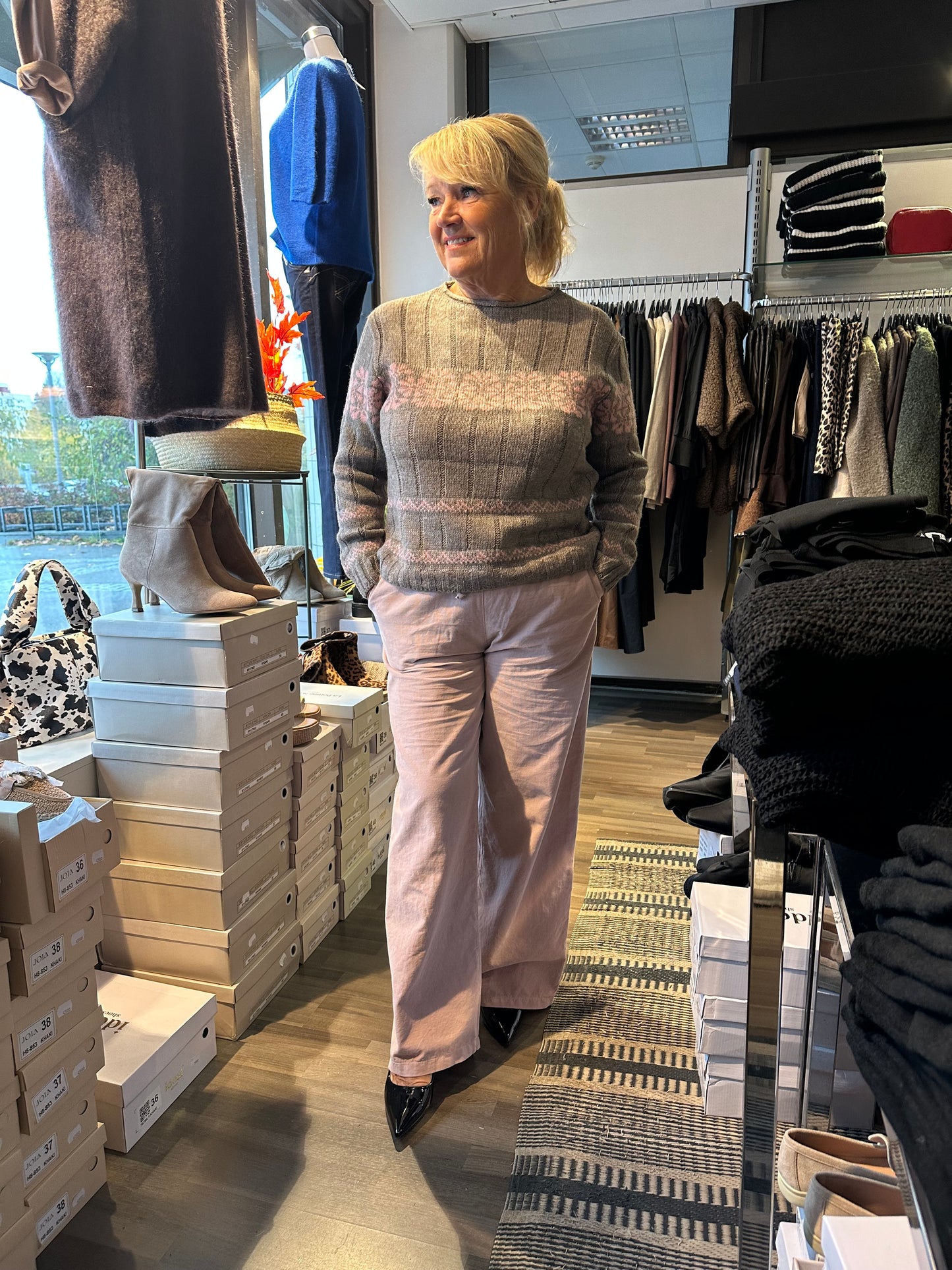 Onesize neulepusero roosa/beessi