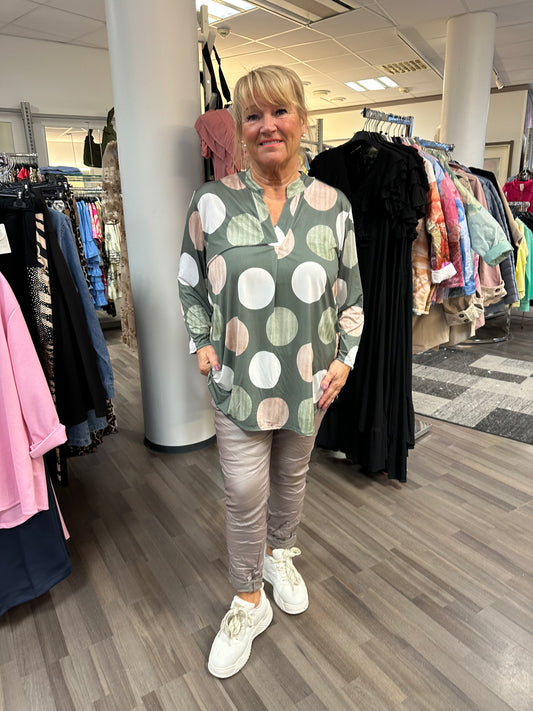 Super joustava tunika vihreä