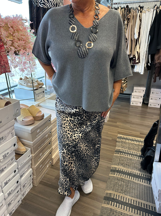 Laatikkoneule harmaa