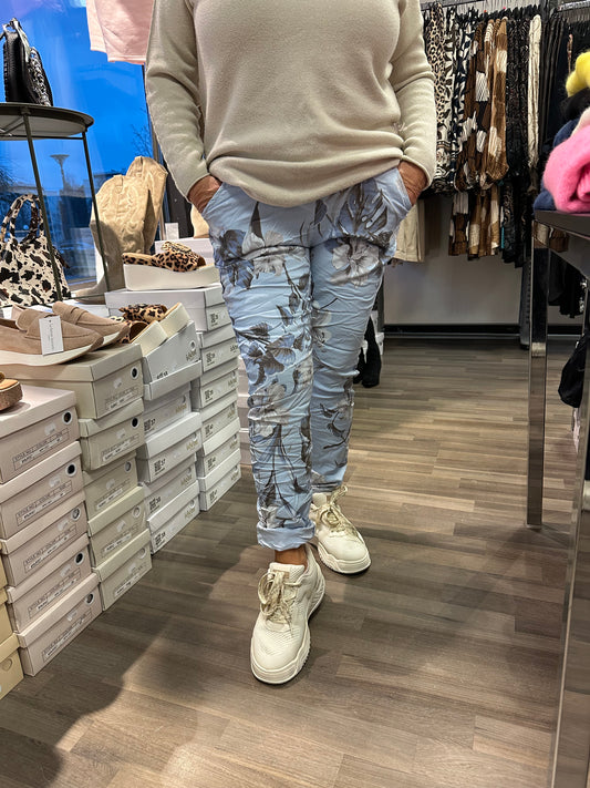 Spring Flower stretch housu sininen