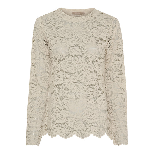 Pitsipusero luonnonvalkoinen