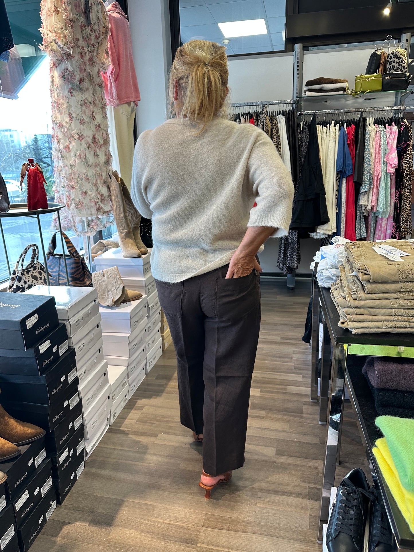 Pellava culotte Nora suklaanruskea