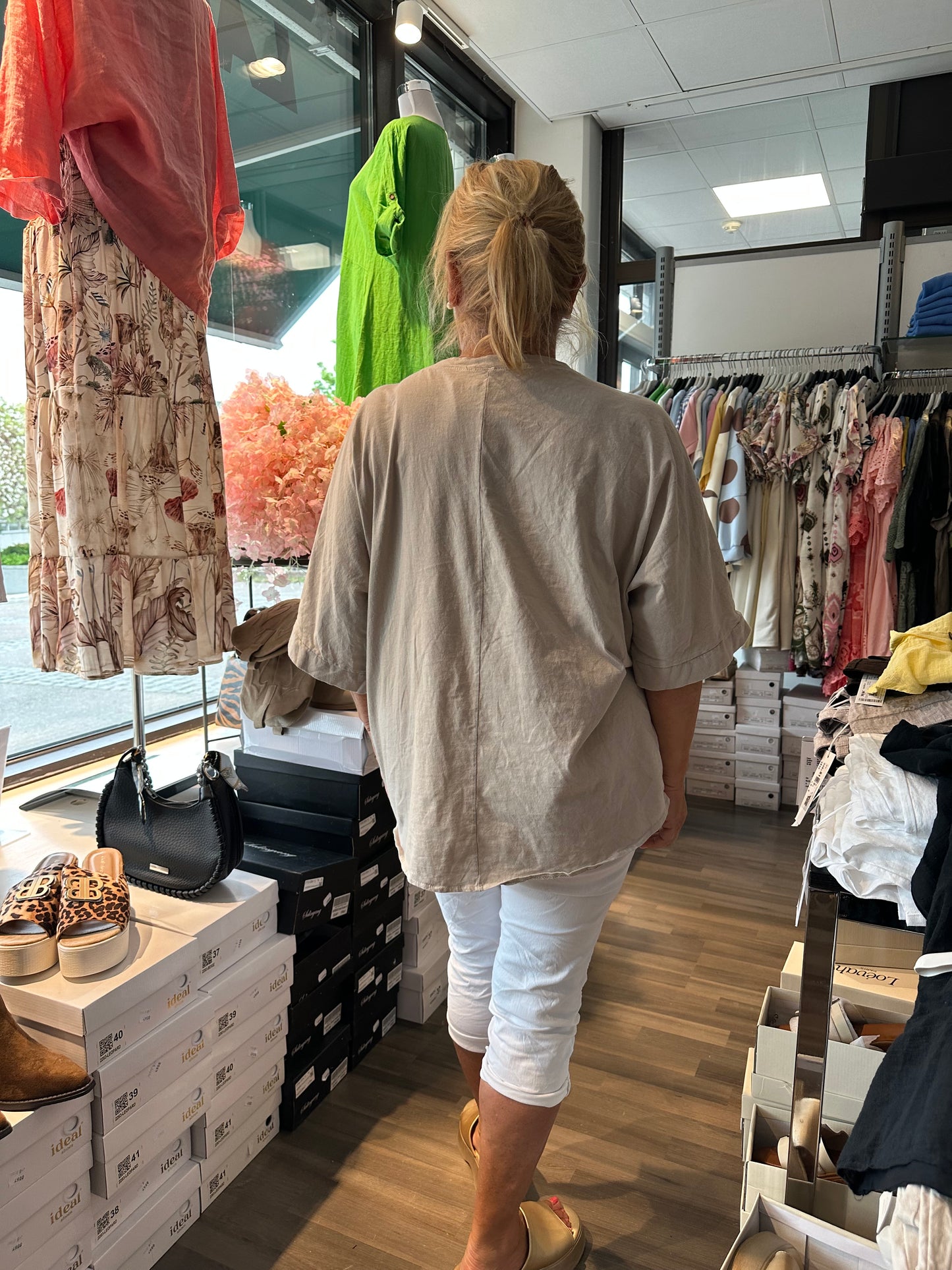 Reilummankokoinen puuvillainen pusero (4 väriä)