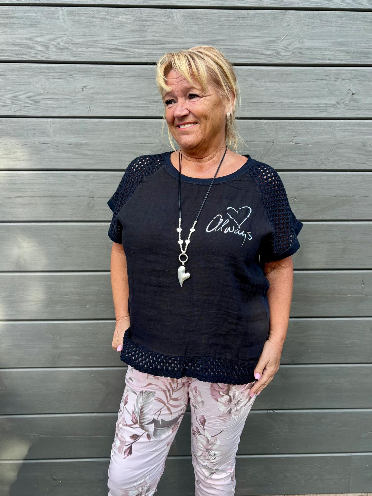 T-paita puuvilla-pellavaa (9 väriä)