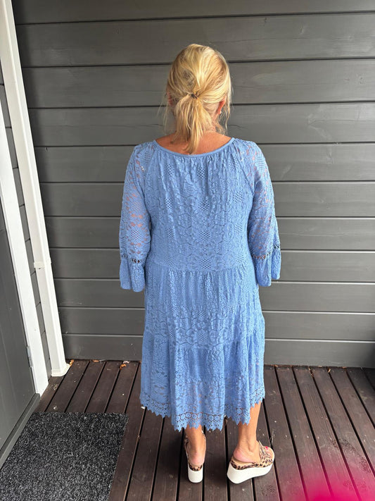 Pitsimekko  "farkun" sininen