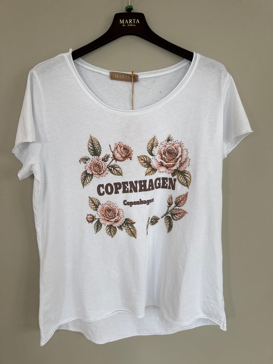 T-paita White Copenhagen