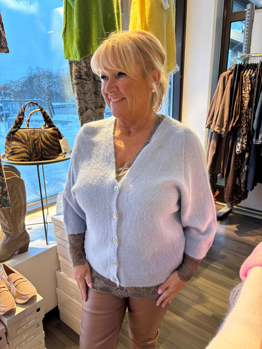 Baby Alpakka neuletakki baby blue