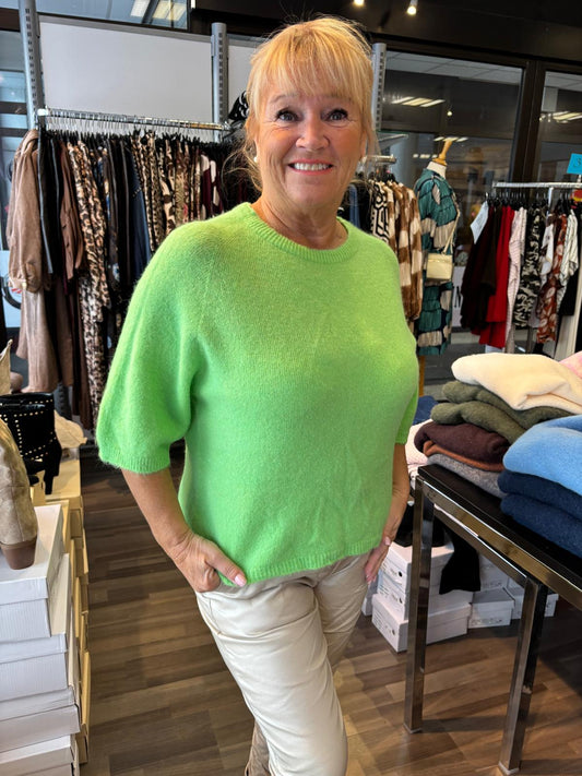 Alpakka-sekoite neule omppuvihreä