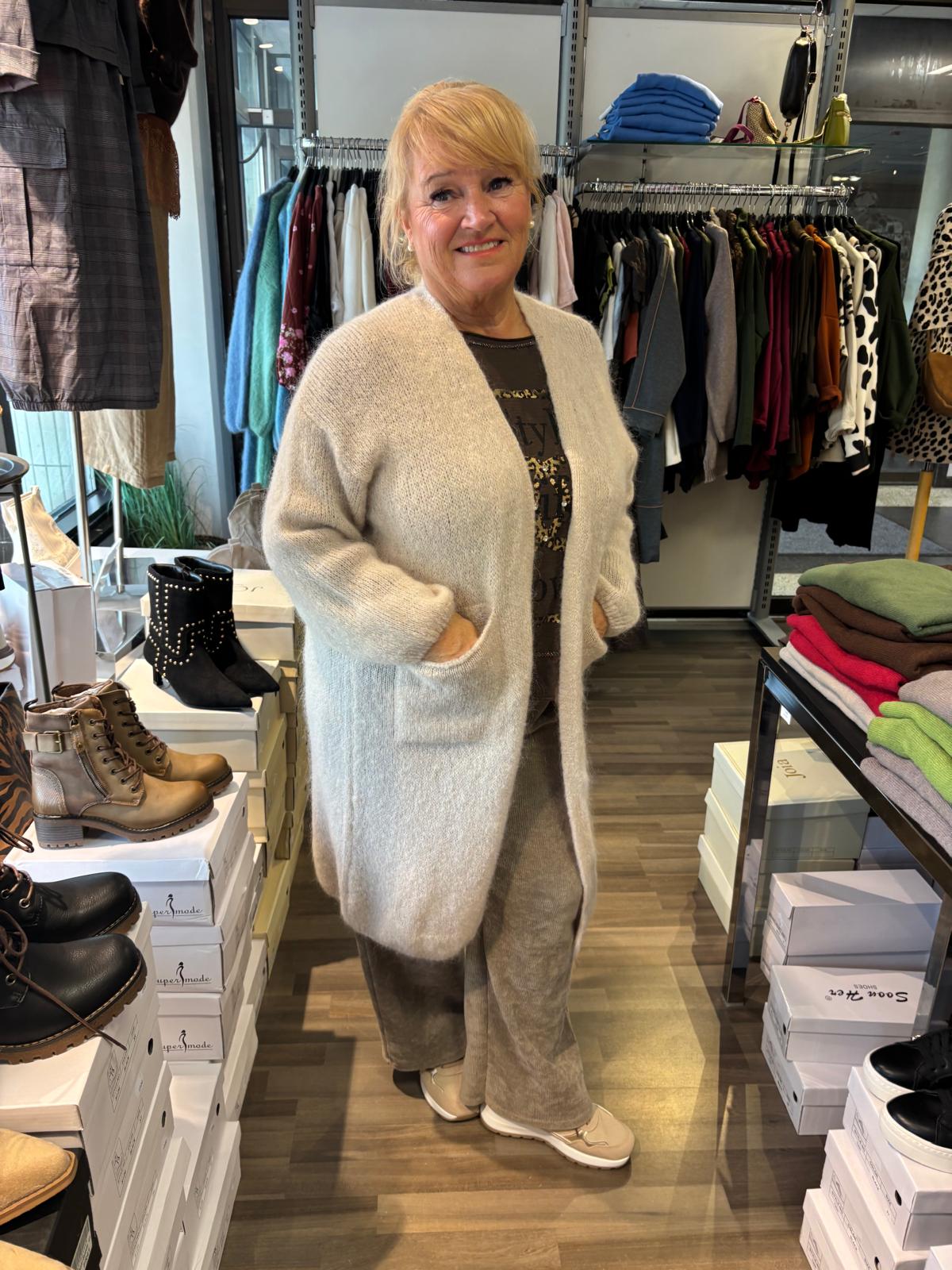 Mohair neuletakki  beige