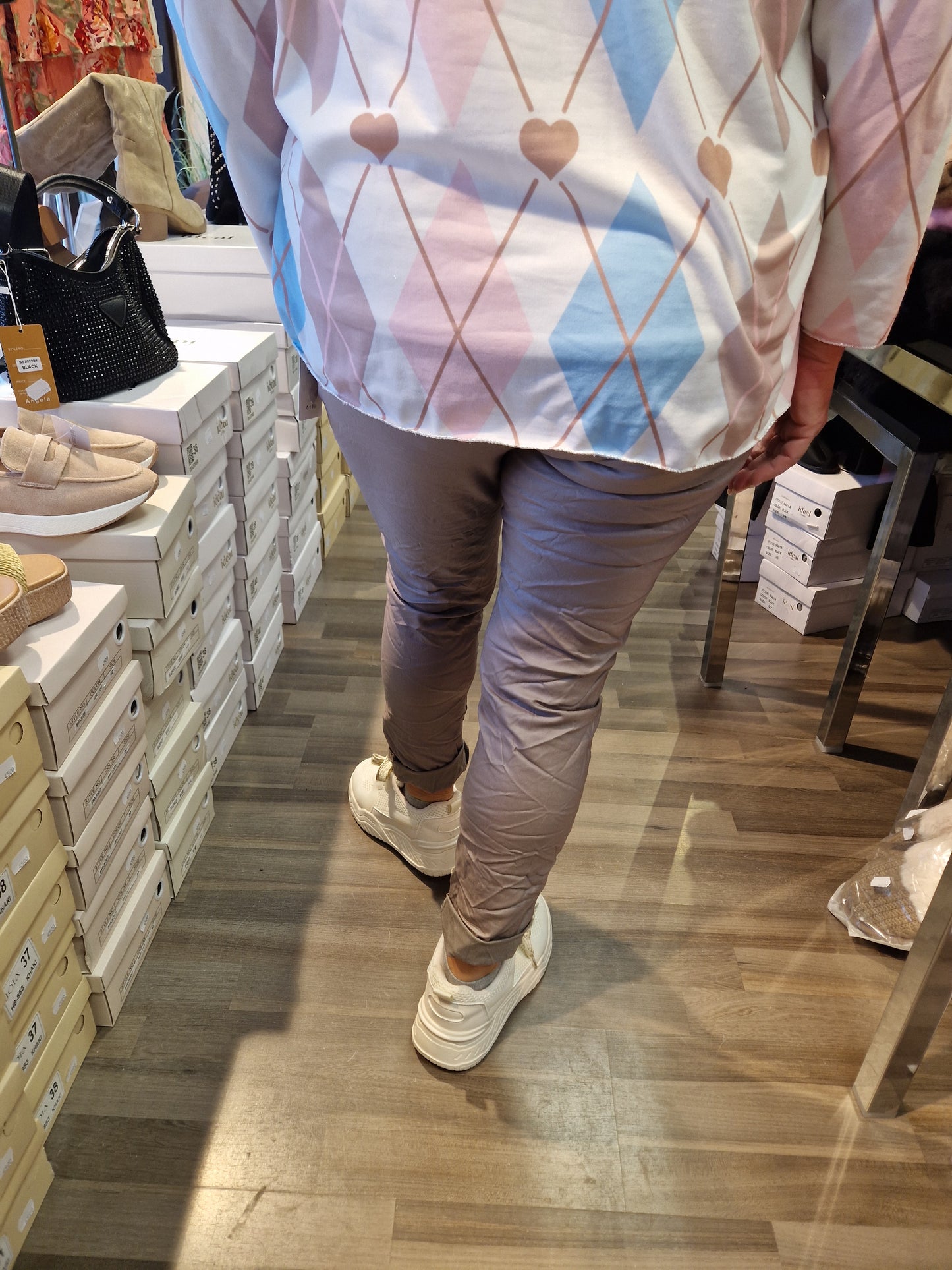 Stretch keinonahkahousu fango