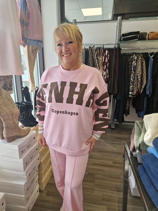 Collegepusero Copenhagen roosa