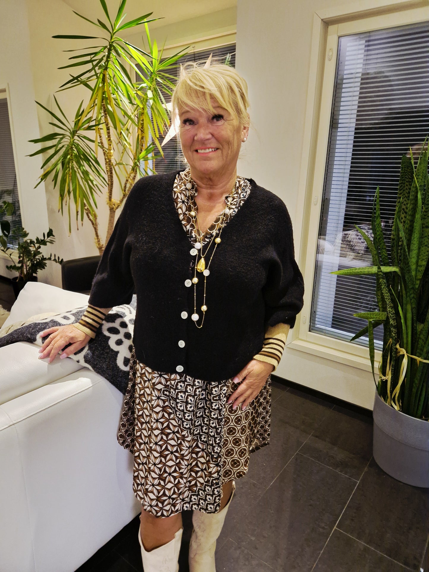 Baby Alpakka neuletakki musta