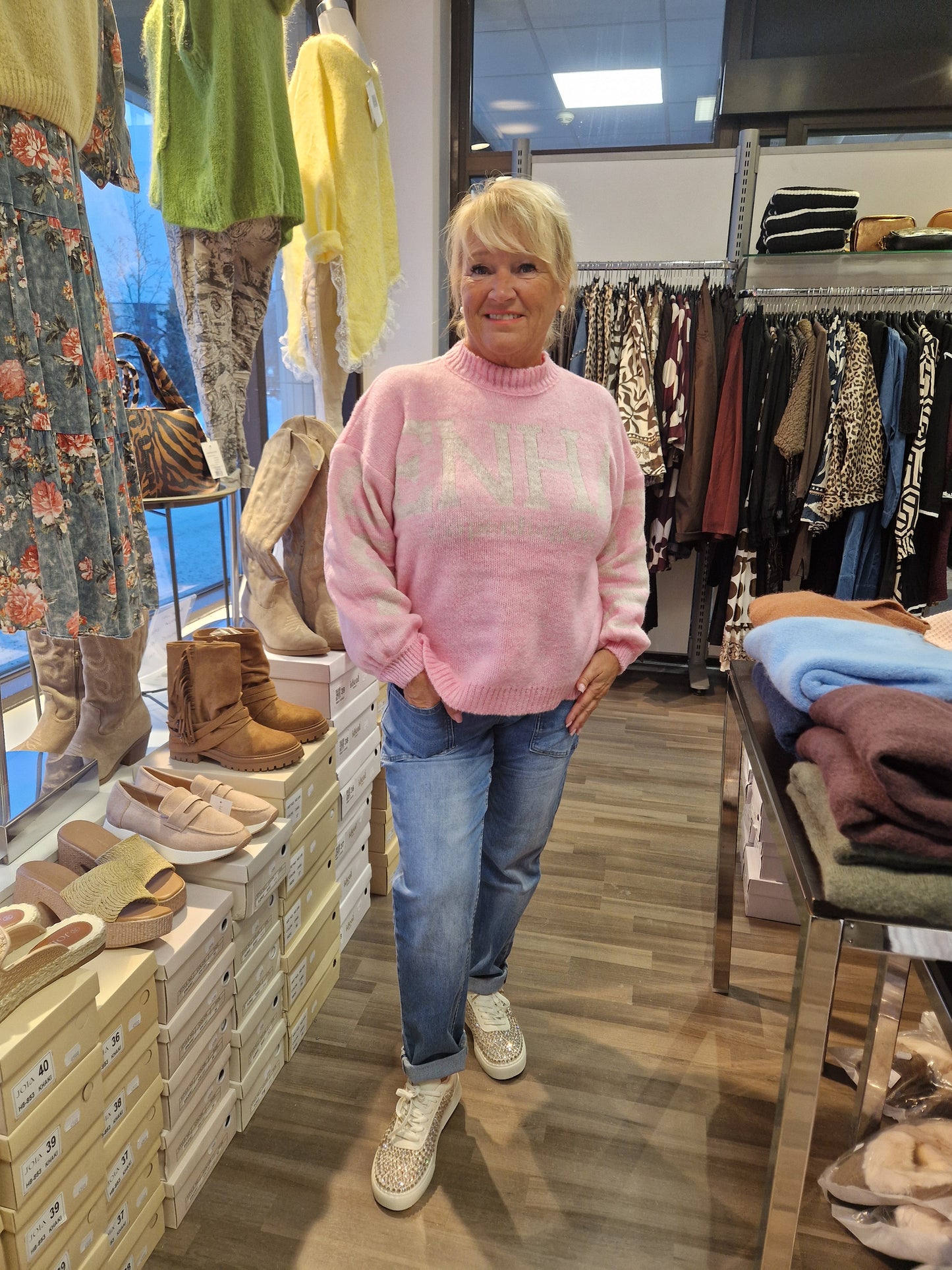 Oversize neule   roosa