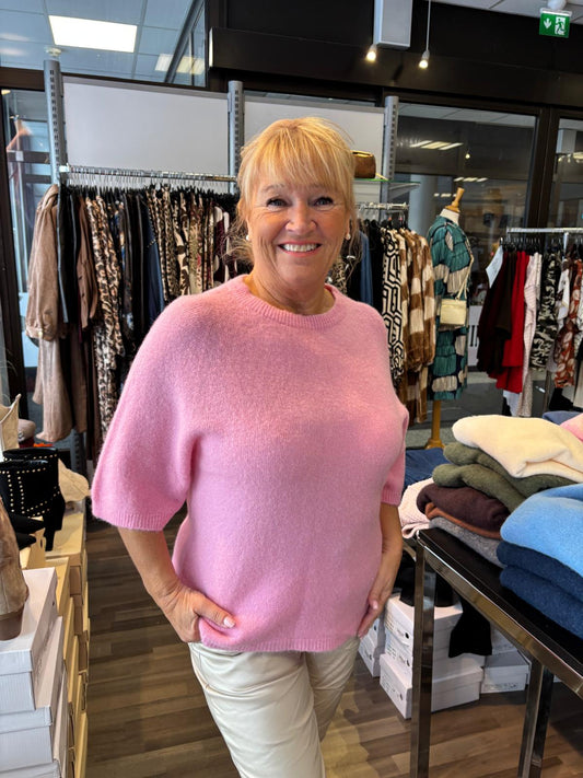 Alpakka-sekoite neule roosa