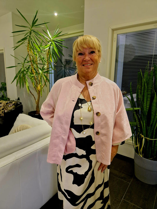 A-linjainen jakku roosa