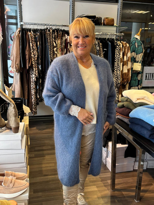 Mohair neuletakki jeans