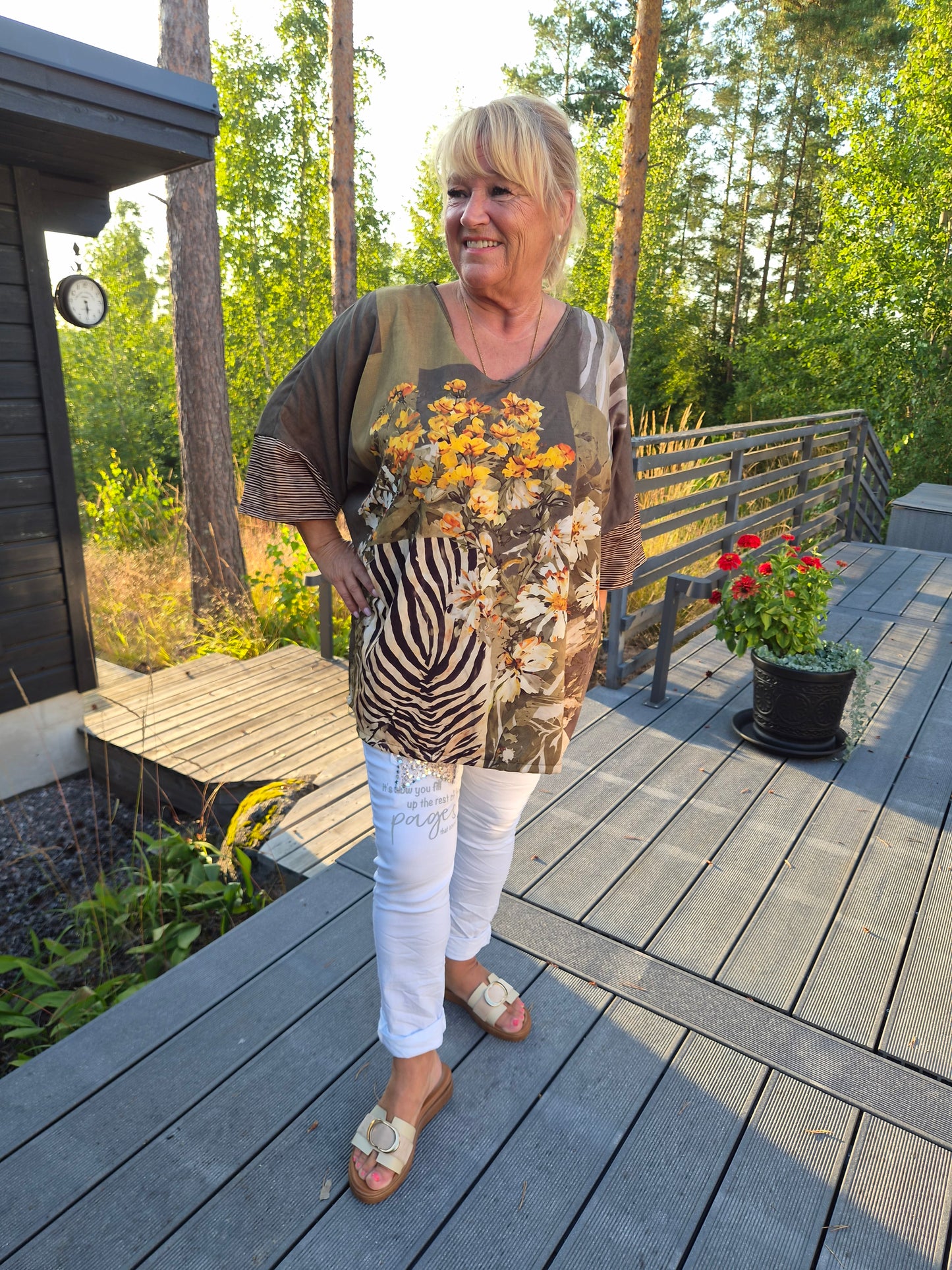 Plussize tunika vihreä