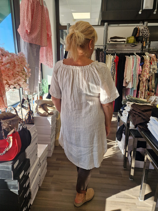 Pellavatunika vaalea beessi