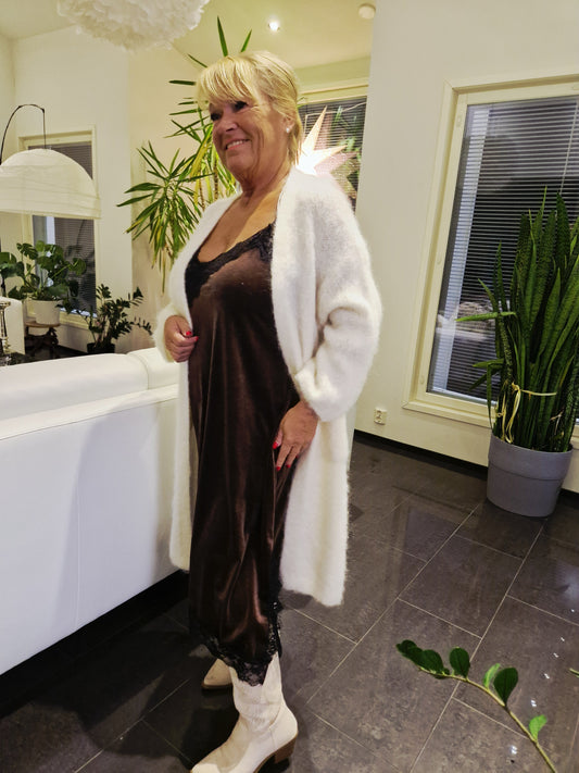 Mohair neuletakki luonnonvalkoinen