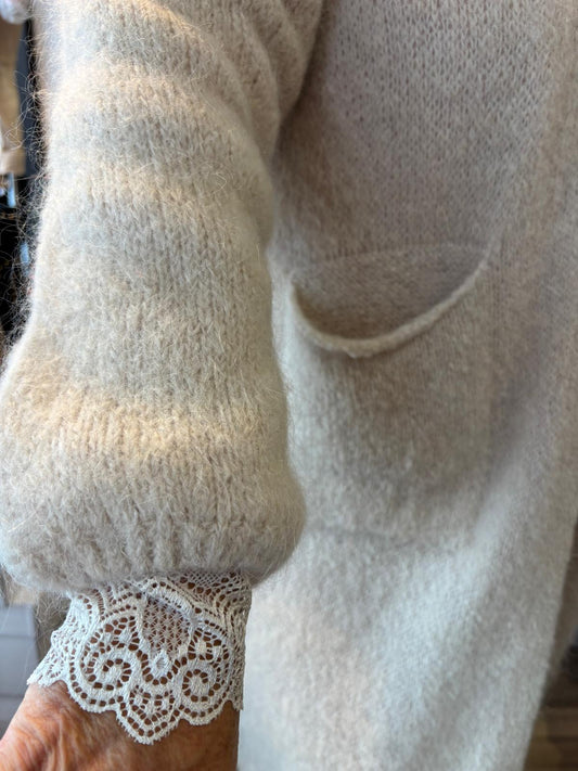 Mohair neuletakki panna