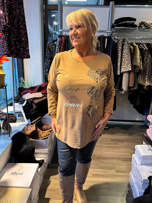 Pehmeä pusero  kameli