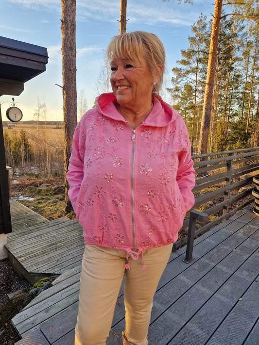 Puuvillahuppari pinkki