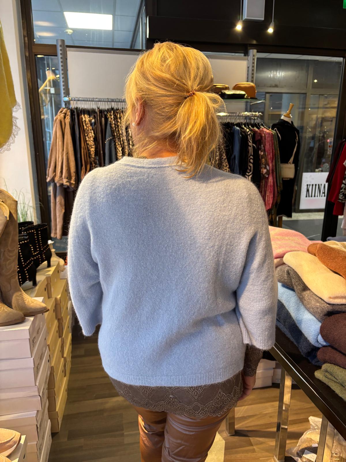 Baby Alpakka neuletakki baby blue