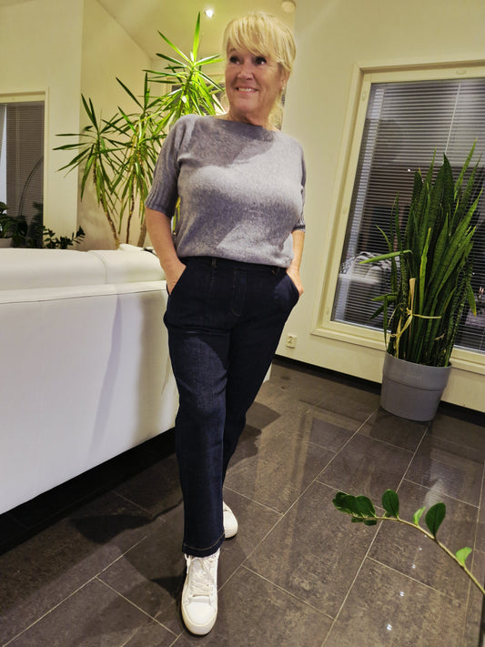 Joustavat farkut tumma sininen