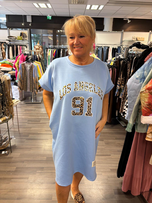 Los Angeles mekko/tunika vaaleansininen