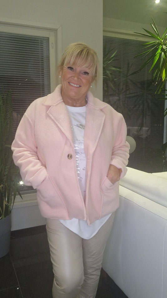 Kevätjakku vaalea roosa