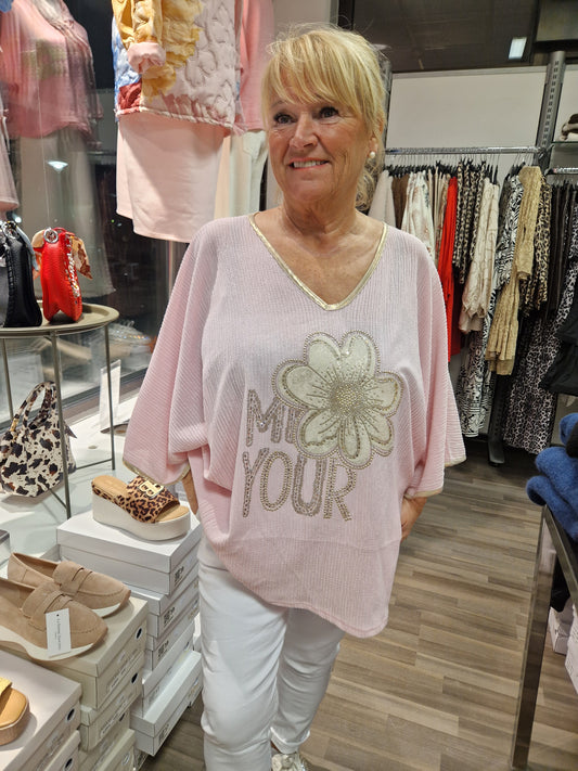 PLUSPLUSSIZE PUSERO vaalea roosa