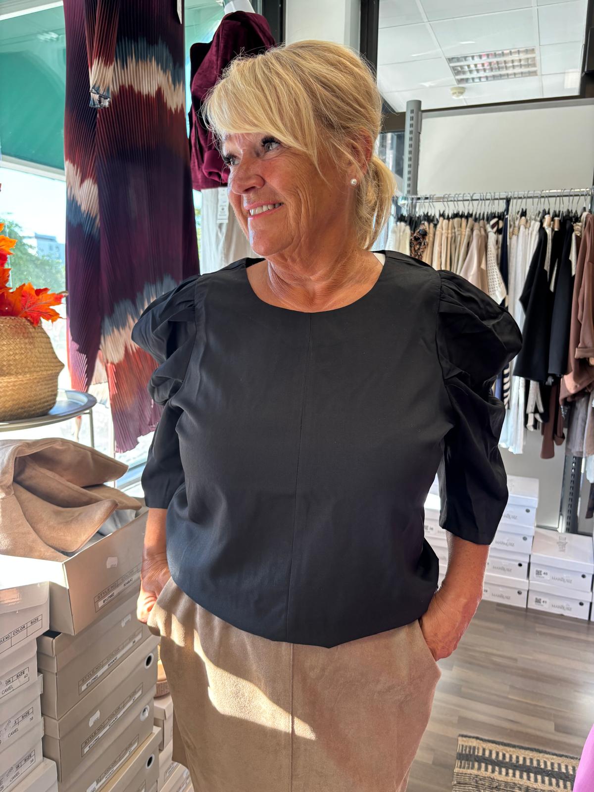 Röyhelöhiha pusero musta