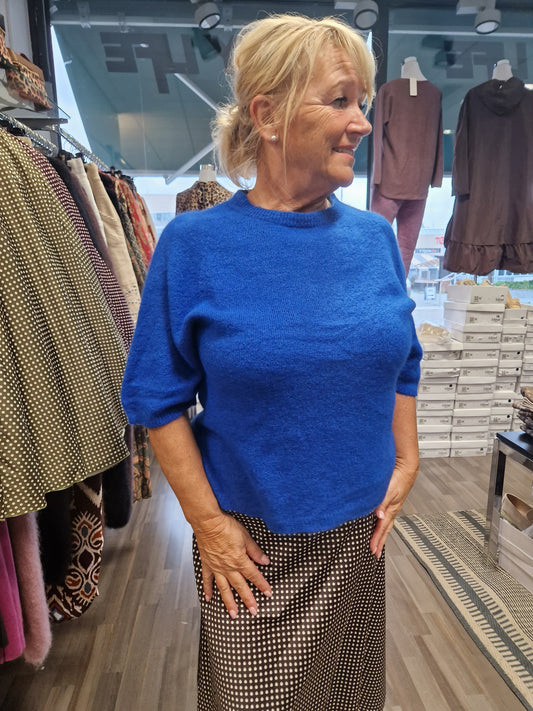 Alpakka-sekoite neule sähkönsininen