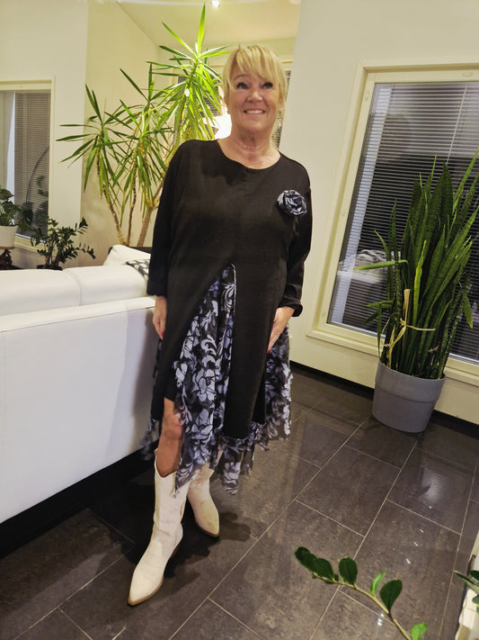 PLUSSIZE tyllihelmamekko  harmaa