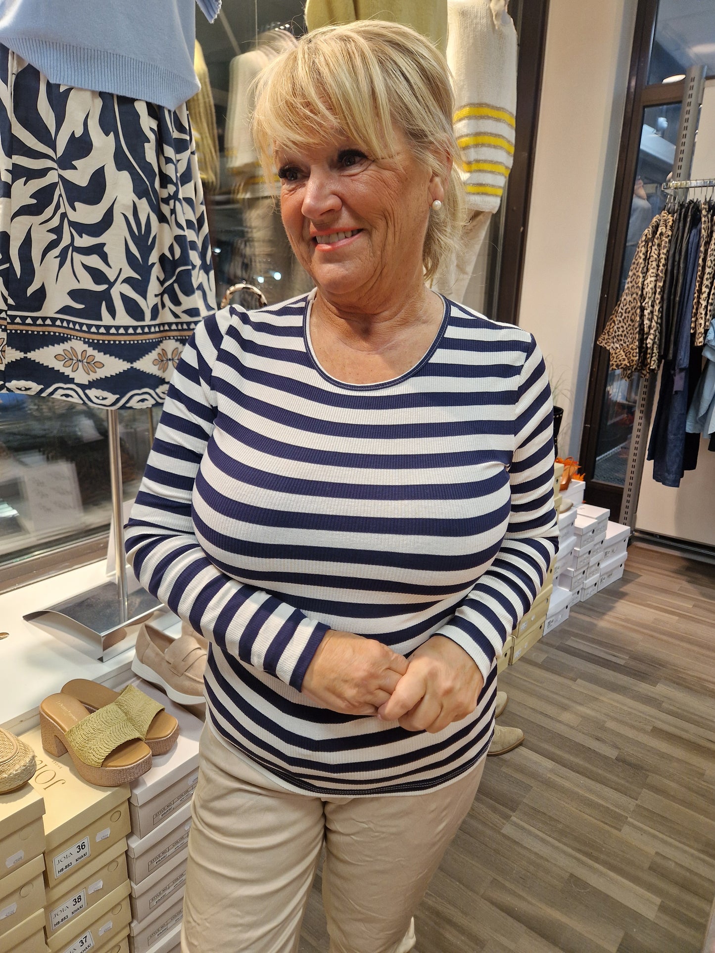 Trikoopusero navy