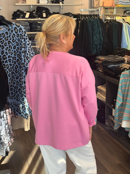 Kevyt college pusero pinkki