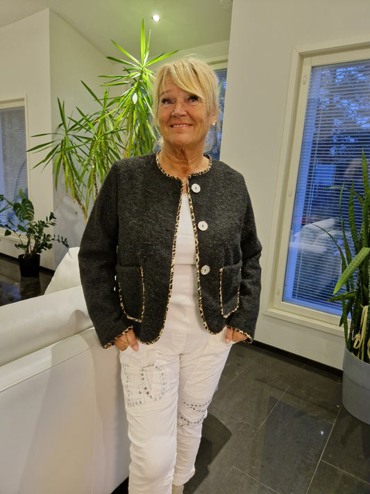 Siro neulosjakku musta