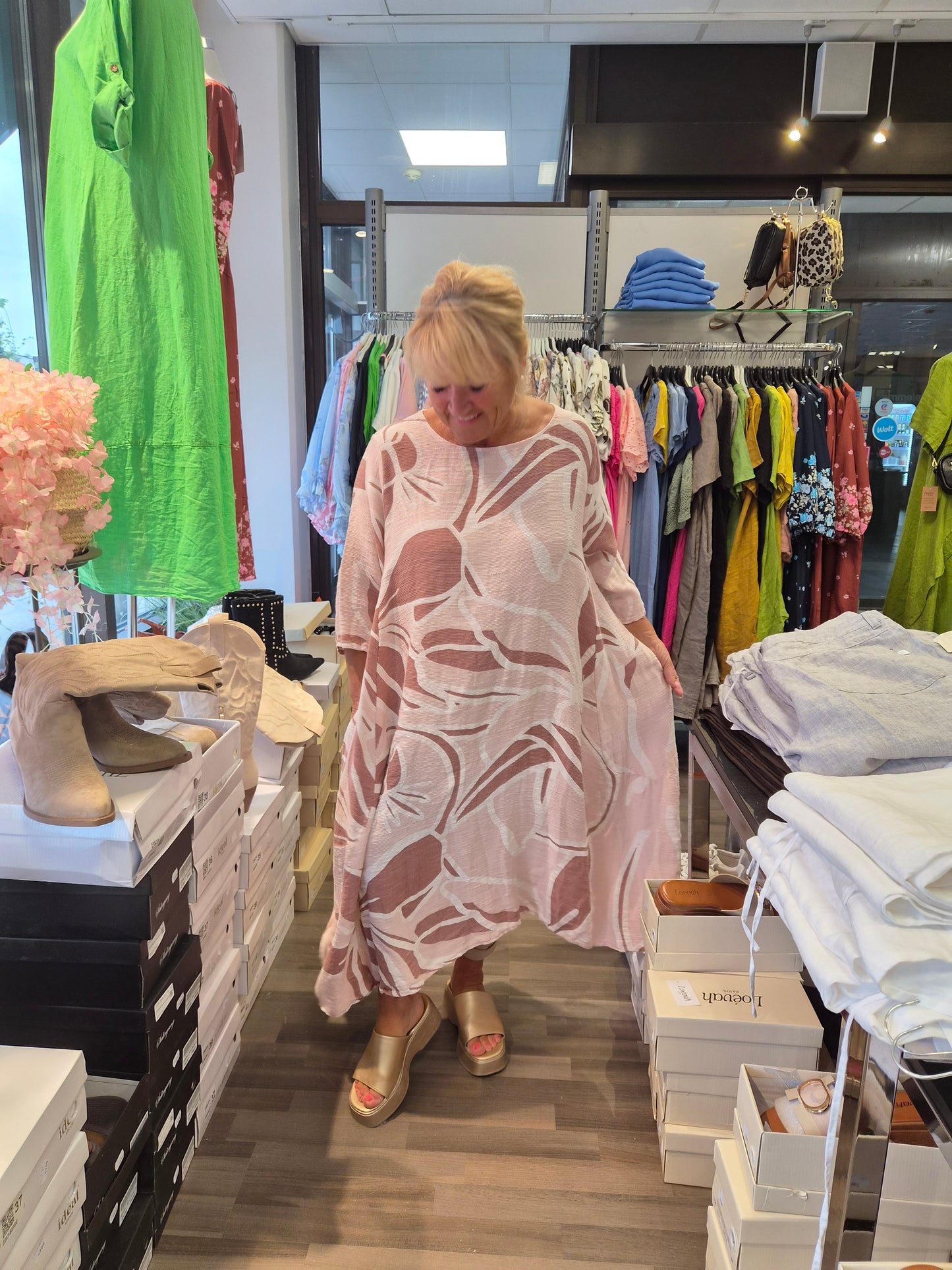 Plussize puuvillamekko (3 väriä)