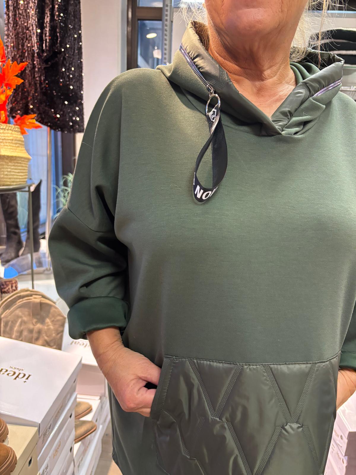 Reilumman kokoinen huppari vihreä