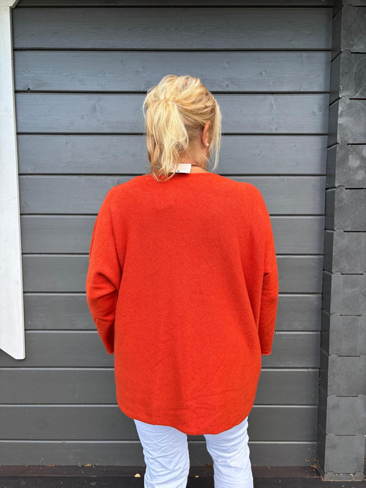 Reilumpi neule  poltettu oranssi