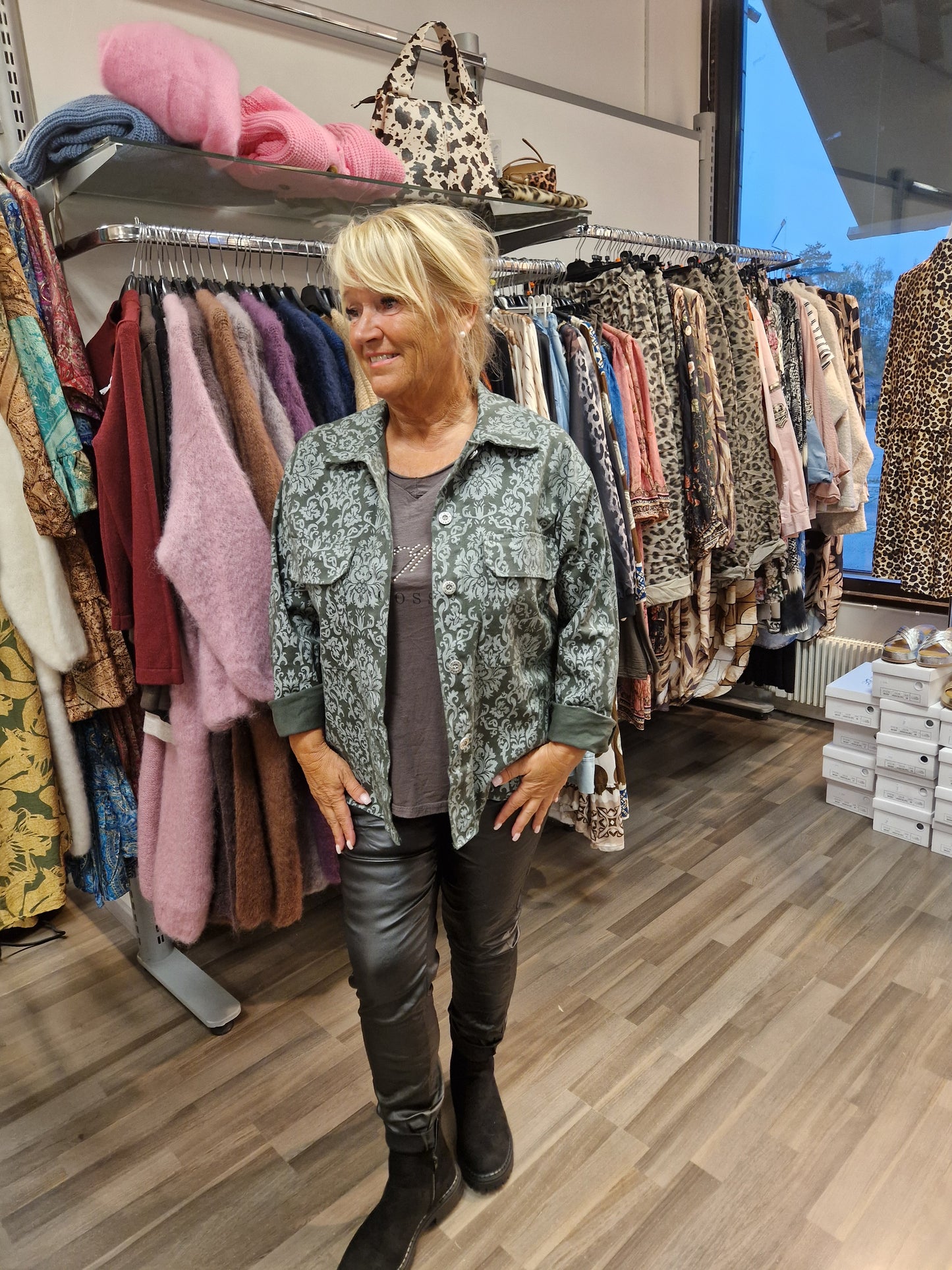 Puuvillajakku vihreä