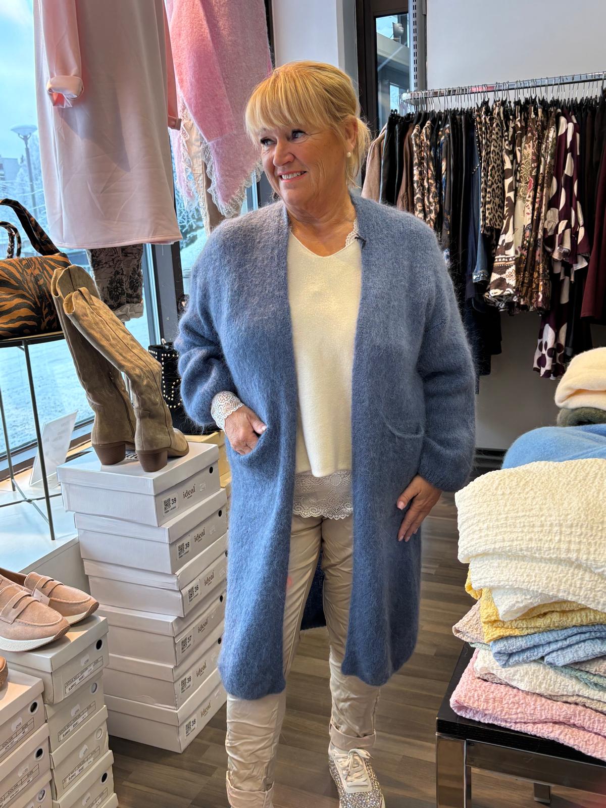 Mohair neuletakki jeans