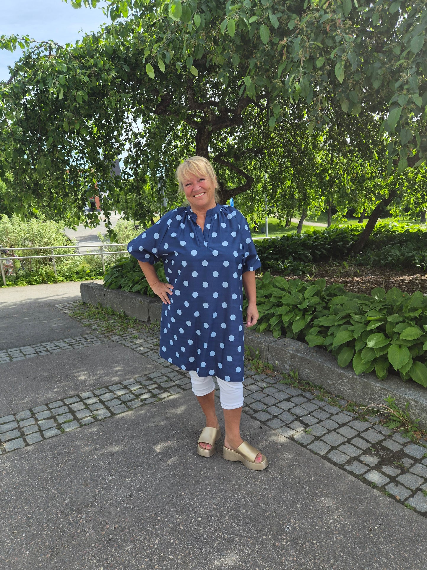 Oversize pallotunika sininen