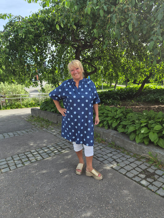 Oversize pallotunika sininen