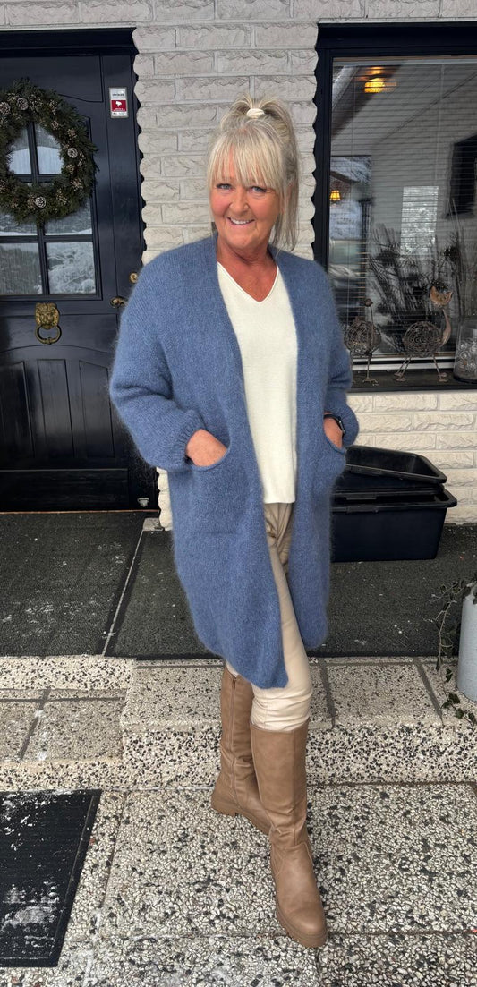 Mohair neuletakki jeans