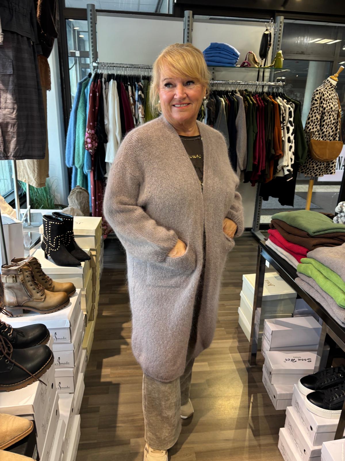 Mohair neuletakki  taupe