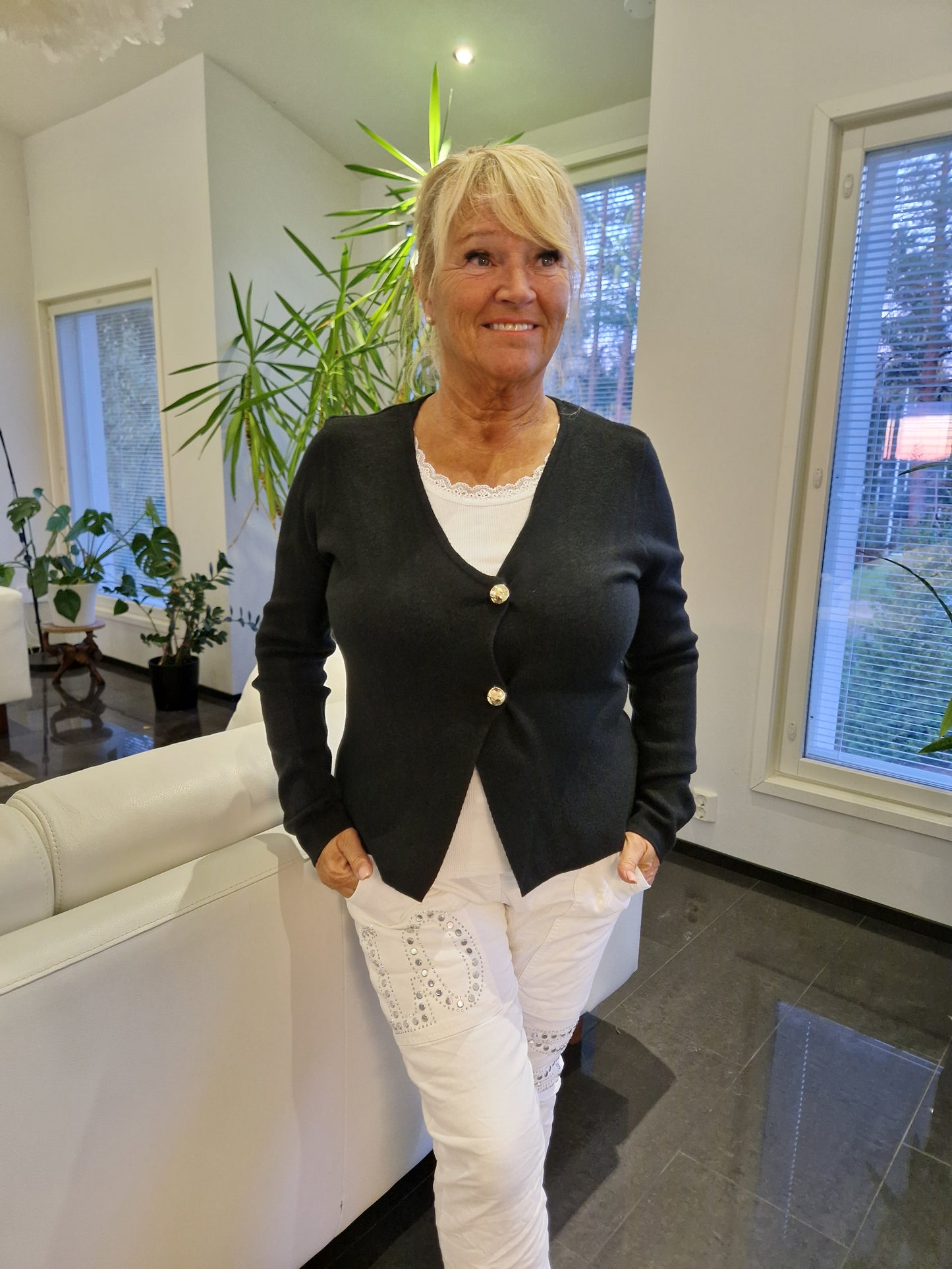 Siro neuletakki/jakku musta