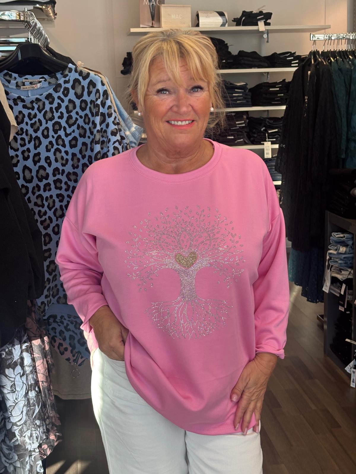 Kevyt college pusero pinkki