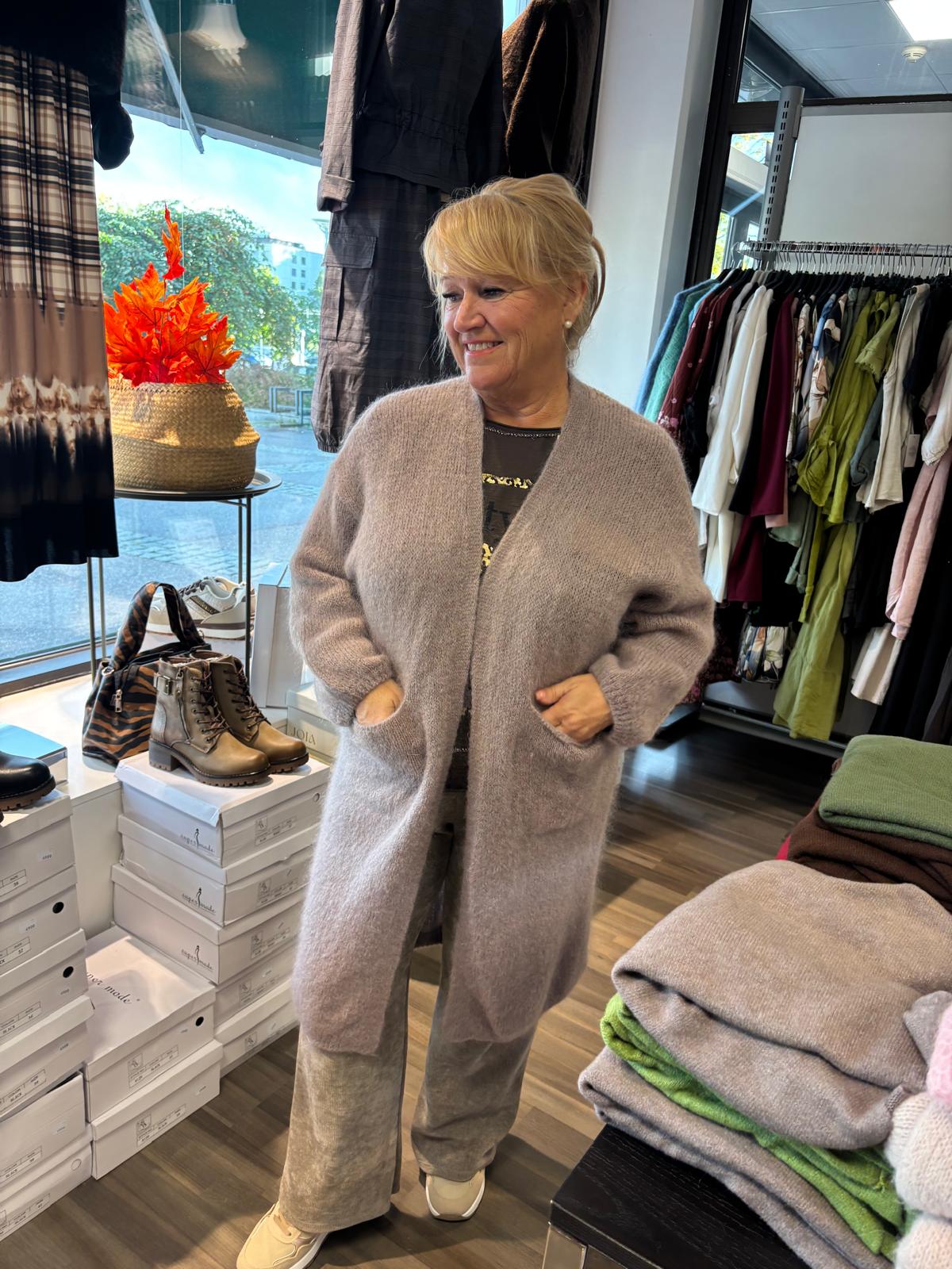 Mohair neuletakki  taupe